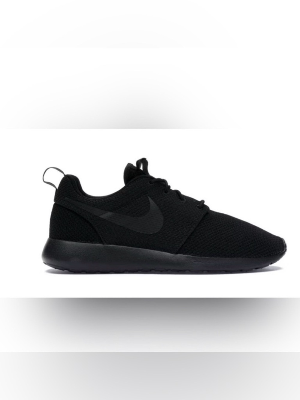Nike Roshe One Triple Black Sneakers Women's Size 6.5